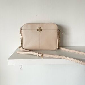 Tory Burch Patent Embossed Blush Pink Crossbody Bag